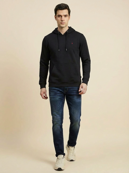 Van Heusen Man Hoodie Black
