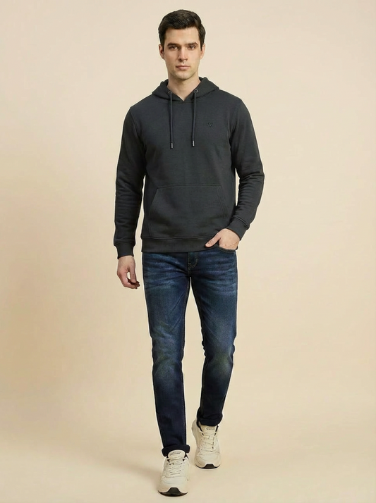 Van Heusen Man Hoodie Grey Navy