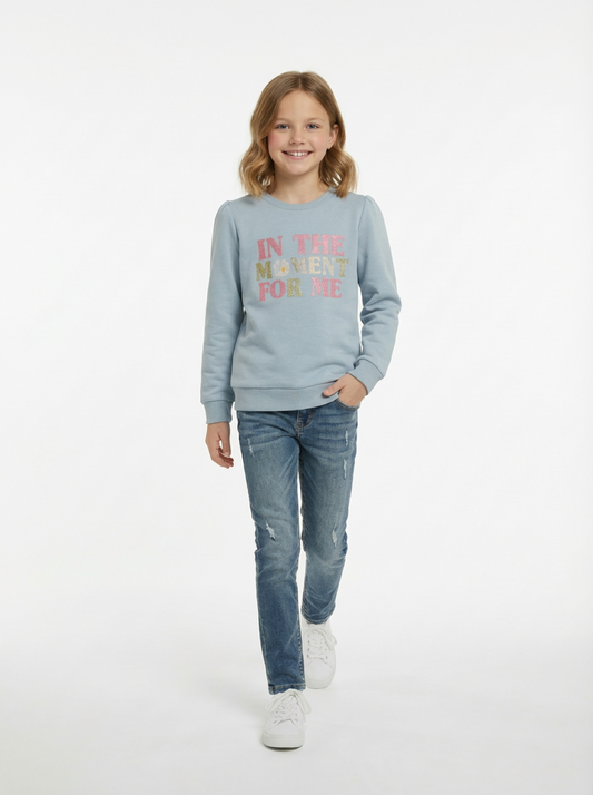 Egss Girl's Sweatshirt Sky Blue