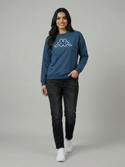 Kappa Ladies Sweatshirt Teal Blue