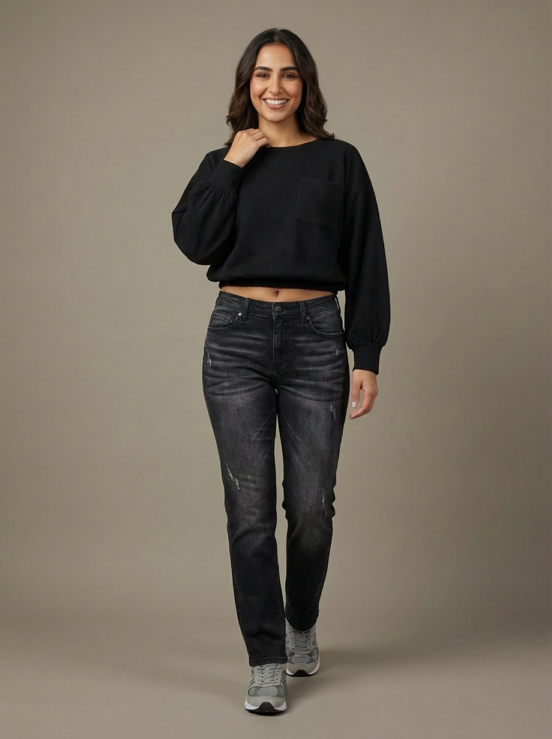 Calliope Ladies Sweatshirt Black