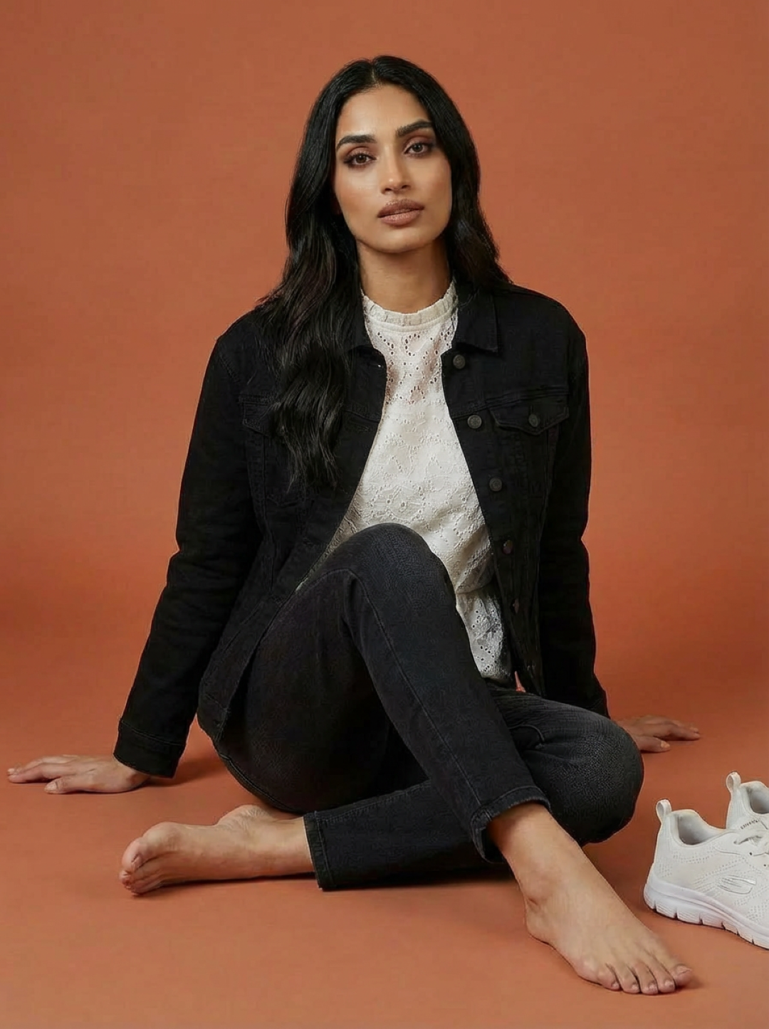 Denim Ladies Jacket Black