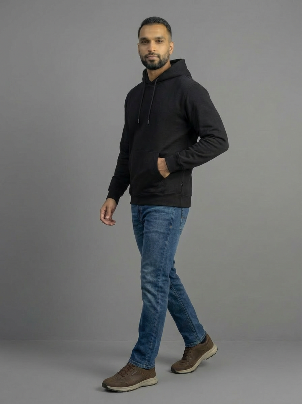 Admiral Man Hoodie Black