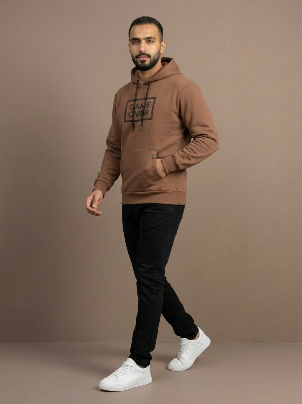 Admiral Man Hoodie Brown