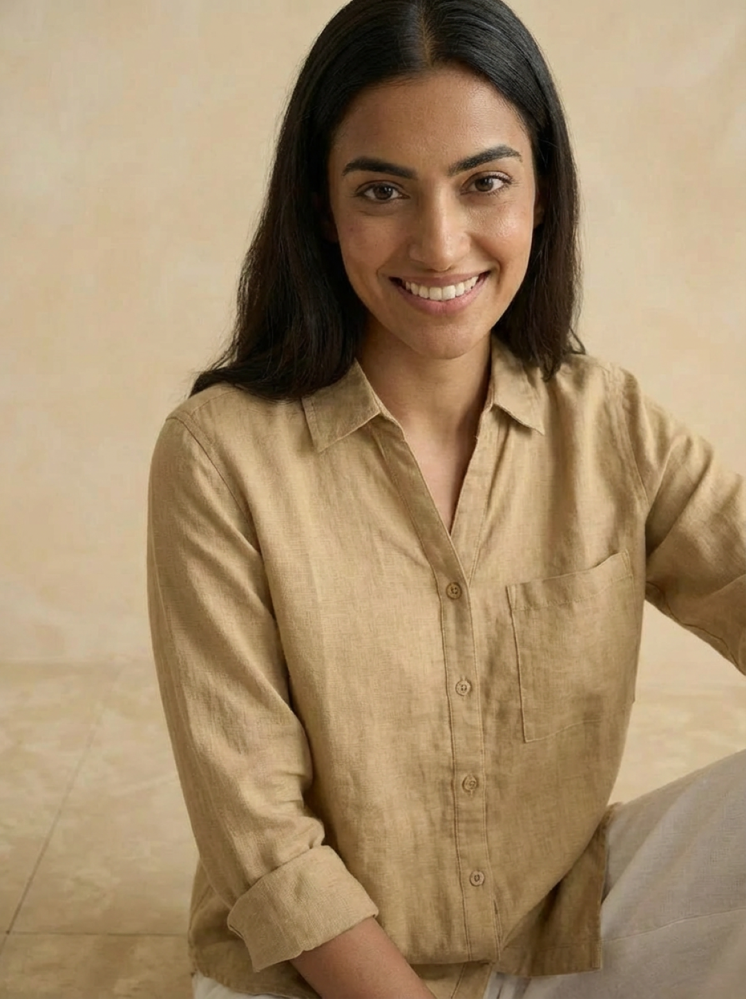 Lefties Ladies Shirt Beige