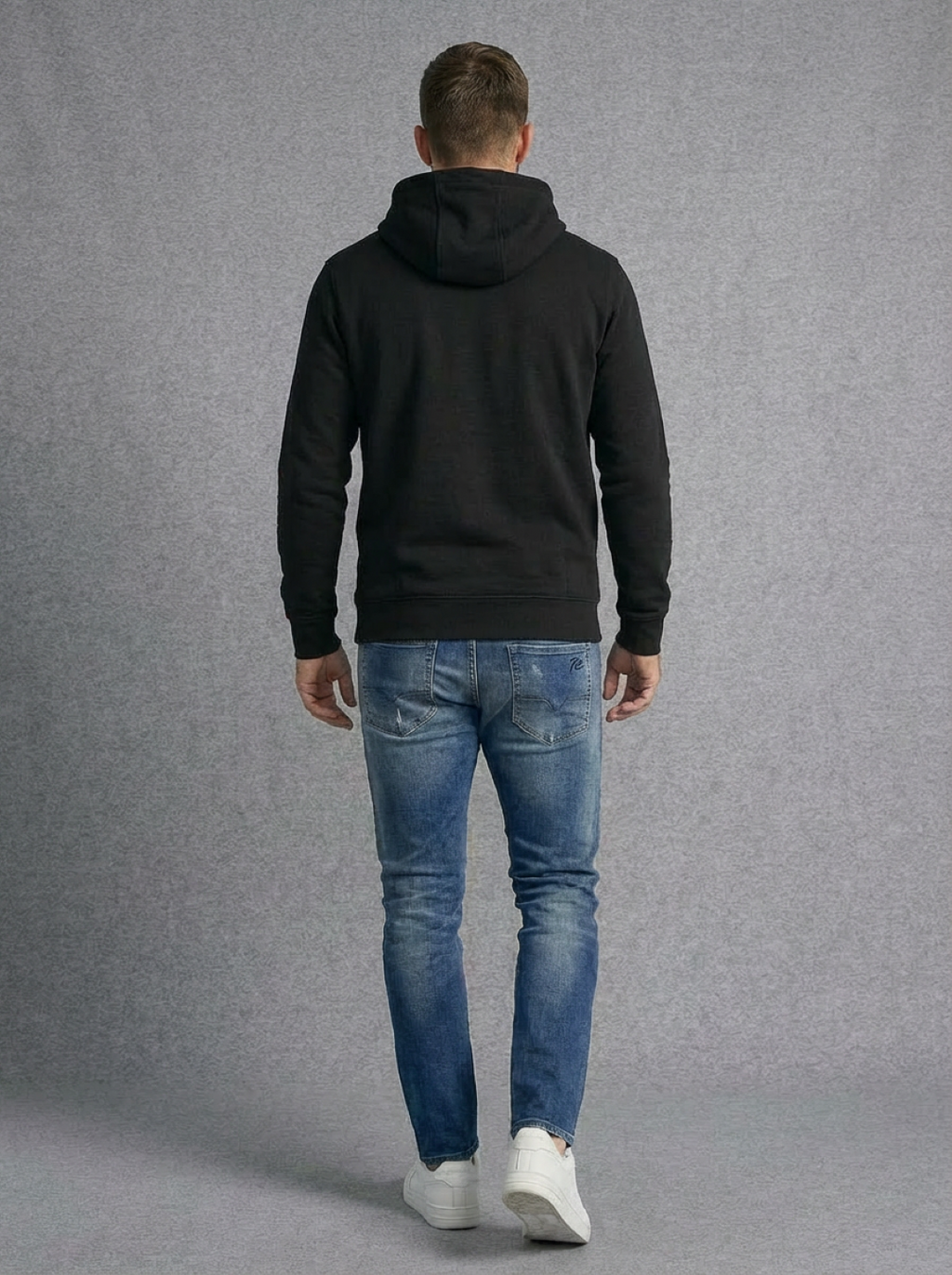River Island Man Hoodie Black