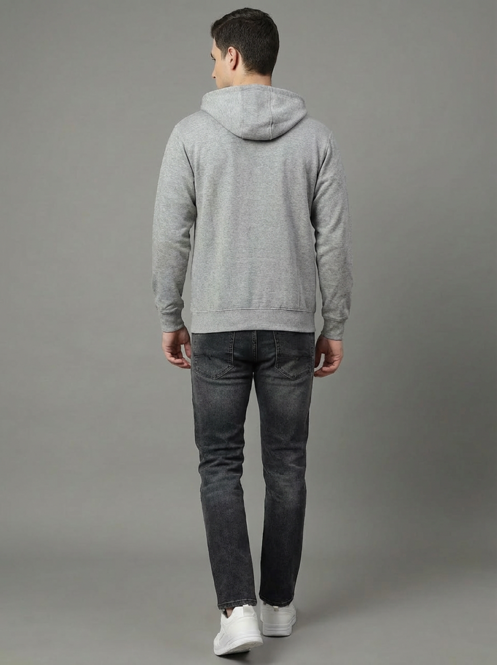 ATC Man Zip Hoodie Grey