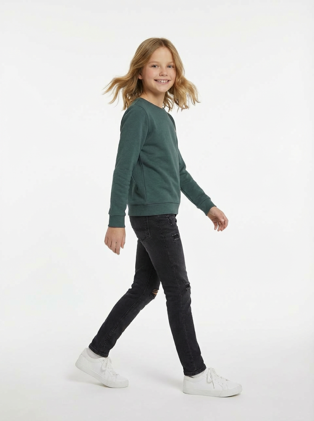 TAFE O LOIEL Girl's Sweatshirt Green