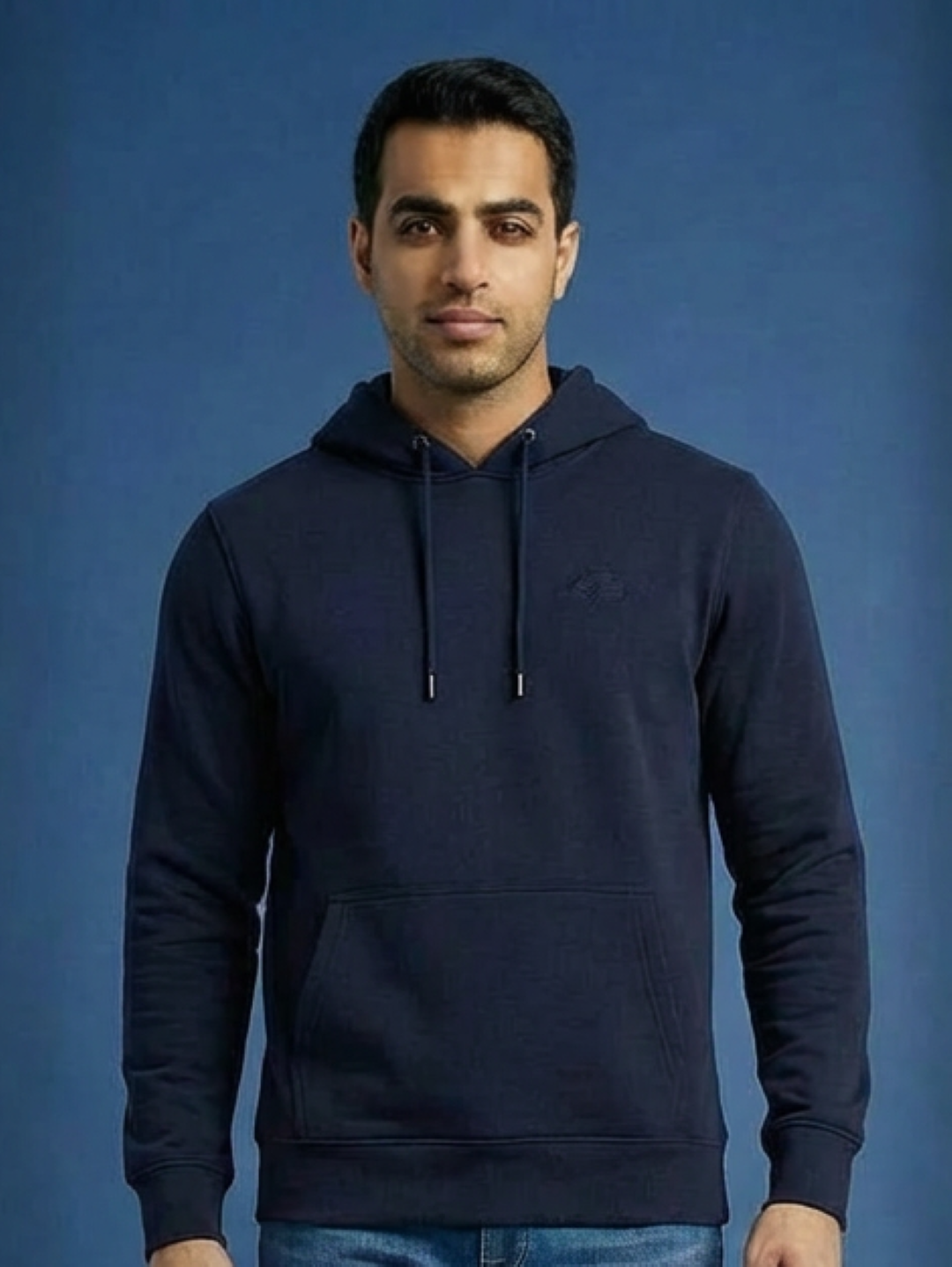 River Island Man Hoodie Navy