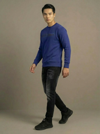Cotton Belt Man Sweatshirt Royal Blue
