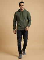 River Island Man Hoodie Olive