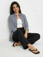 C&A Ladies Shirt Grey Blue