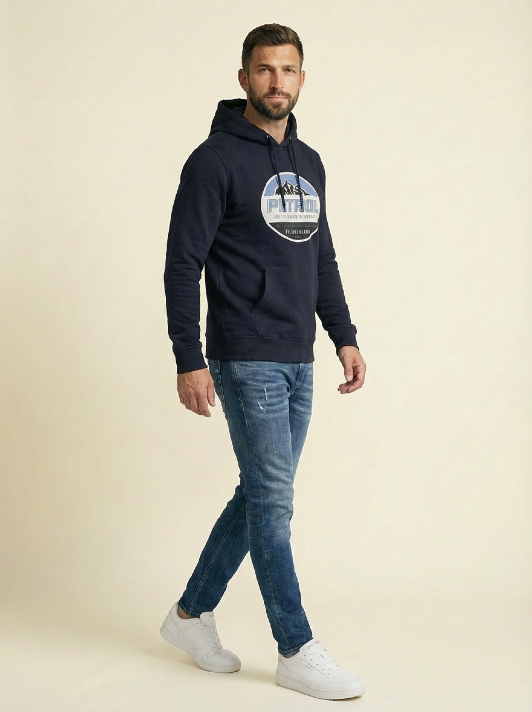 Petrol Man Hoodie True Navy