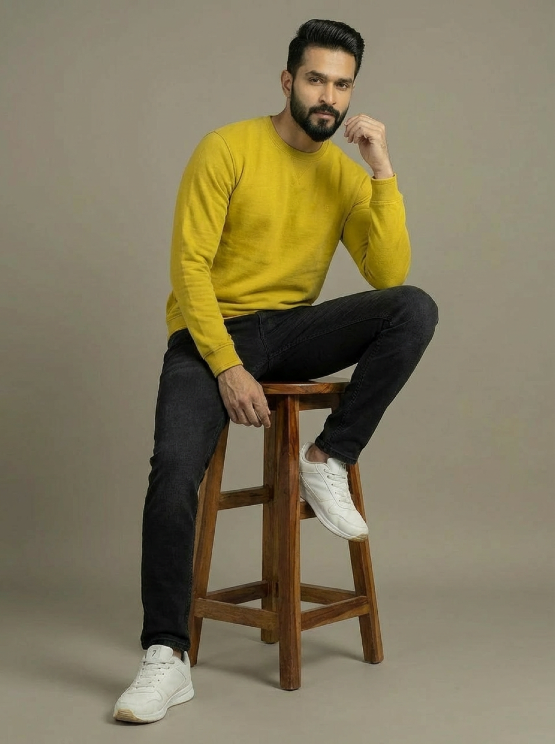 Allen Solly Man Sweatshirt Yellow