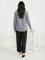 C&A Ladies Shirt Grey Blue