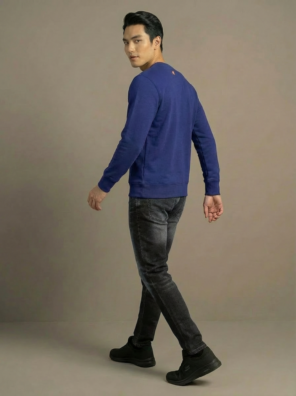 Cotton Belt Man Sweatshirt Royal Blue