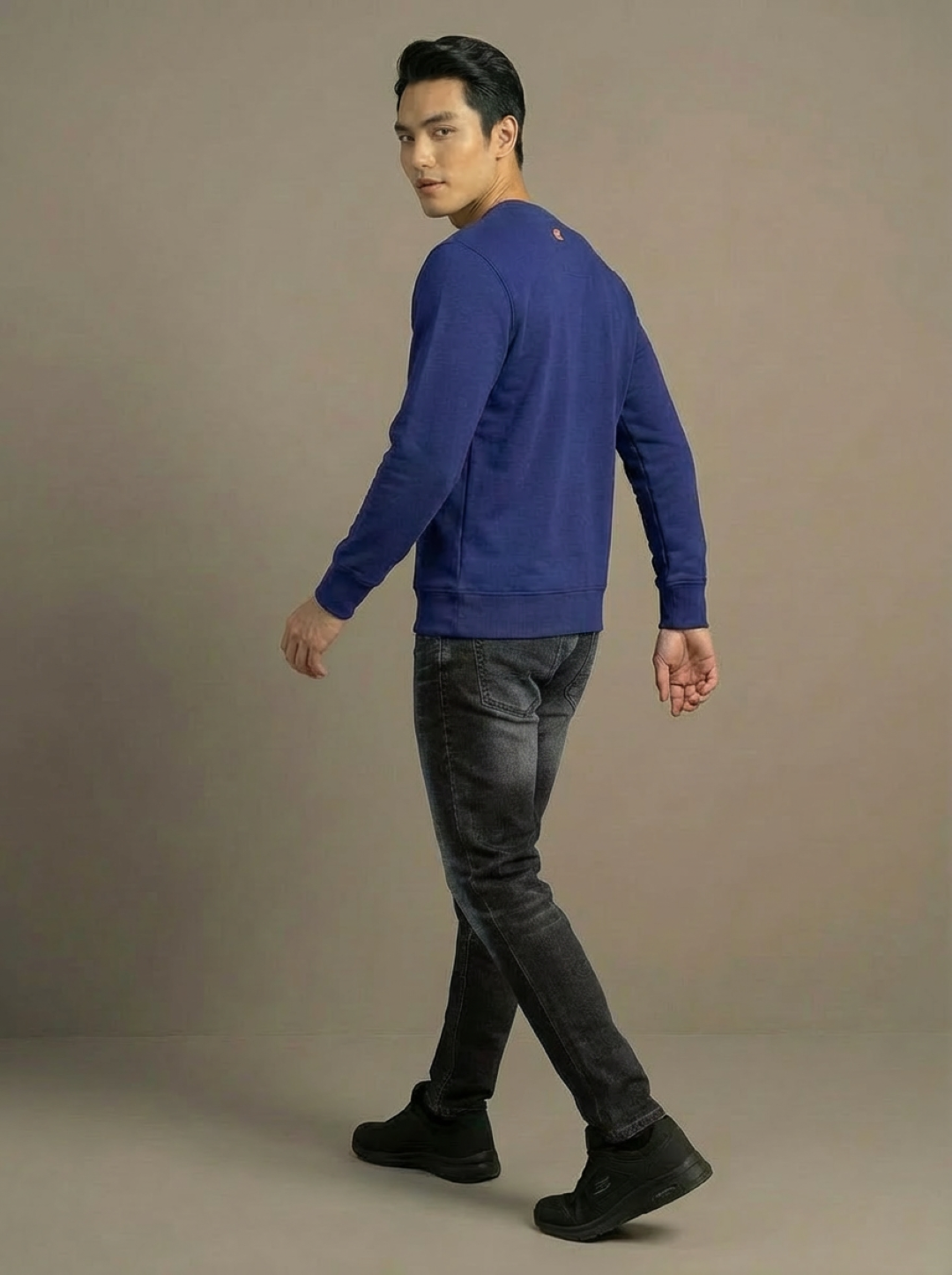 Cotton Belt Man Sweatshirt Royal Blue