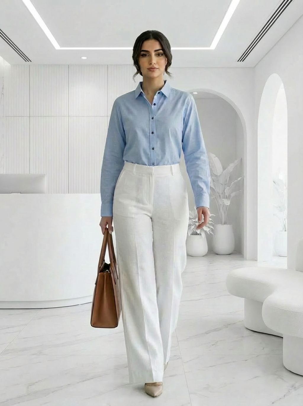 C&A Ladies Shirt Light Blue