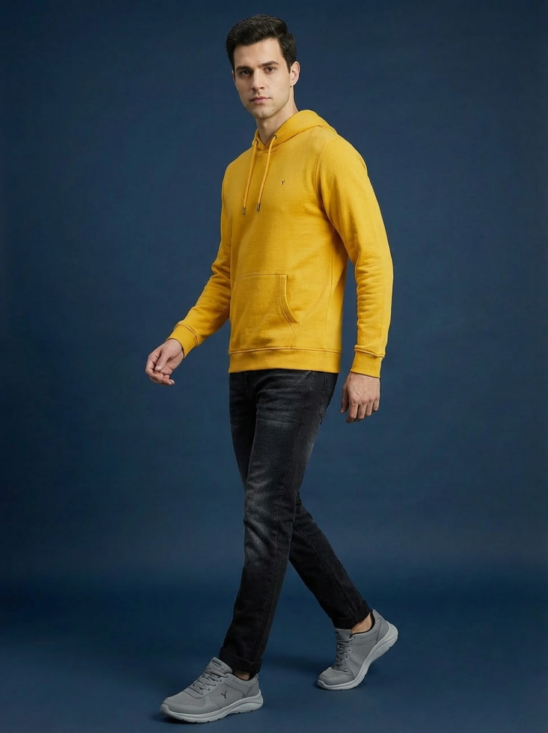Van Heusen Man Hoodie Yellow