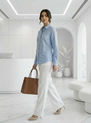 EK C&A Ladies Shirt Light Blue