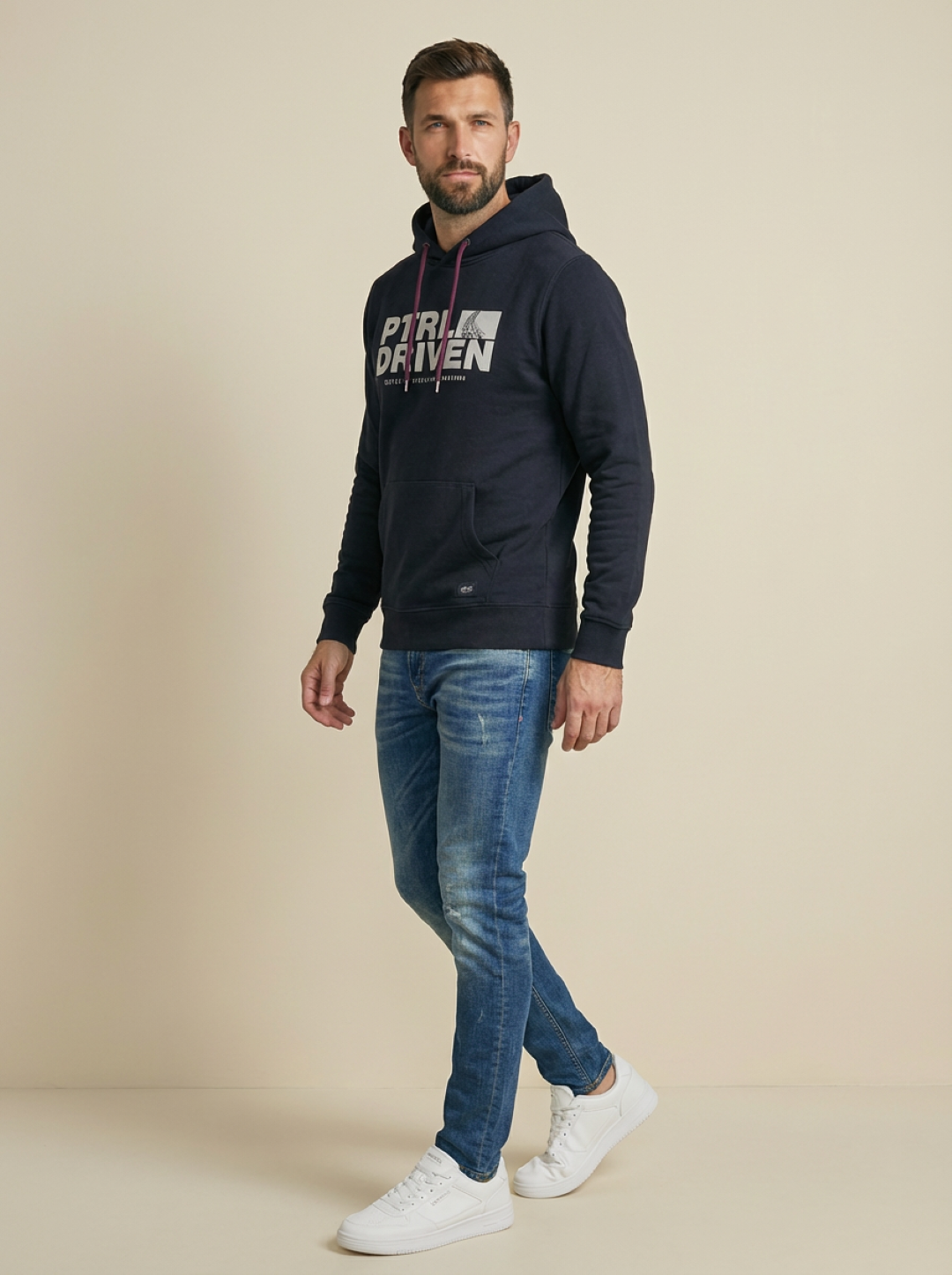 Petrol Man Hoodie True Navy