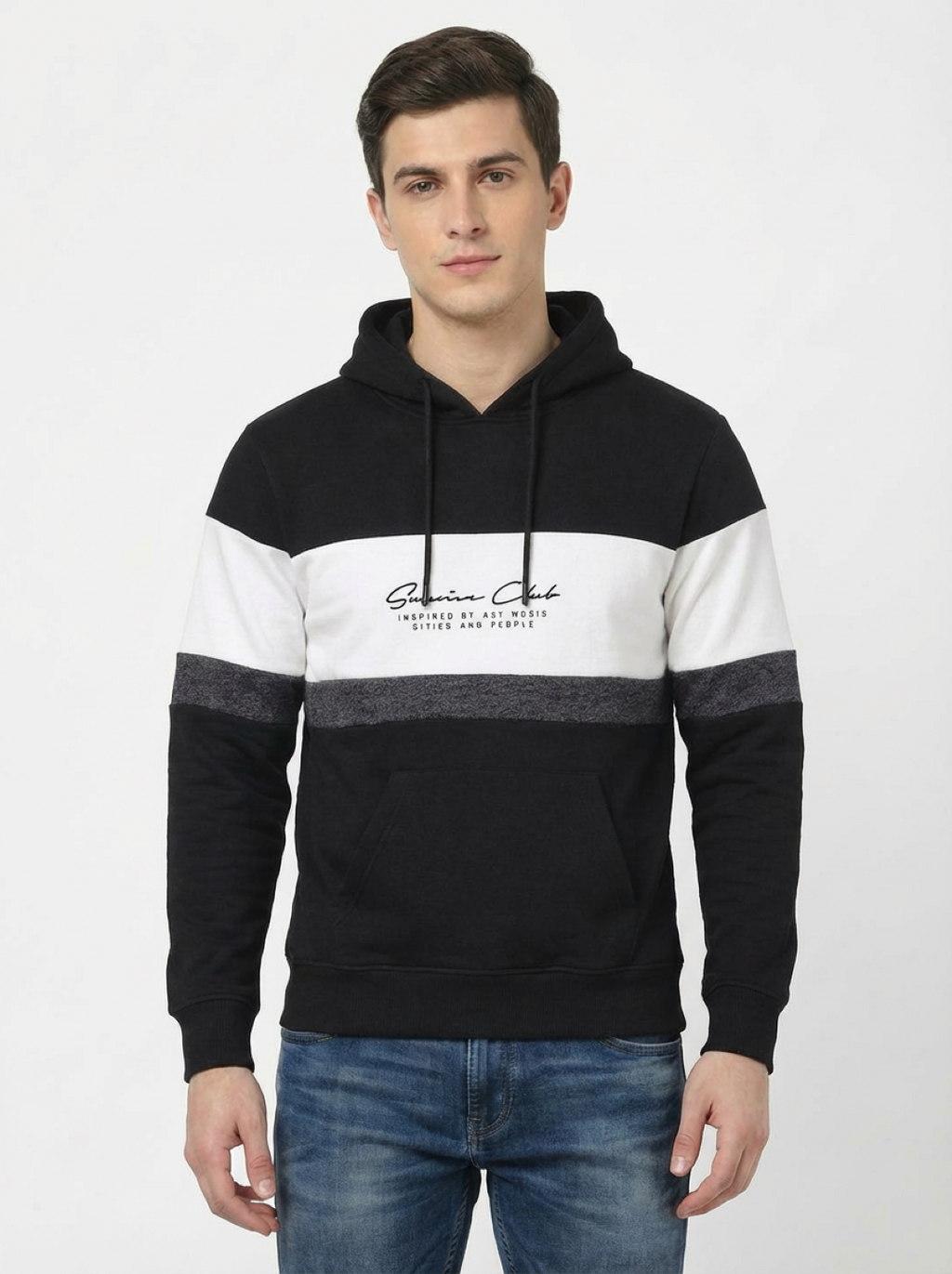 Clyton Man Pullover Hoodie Black