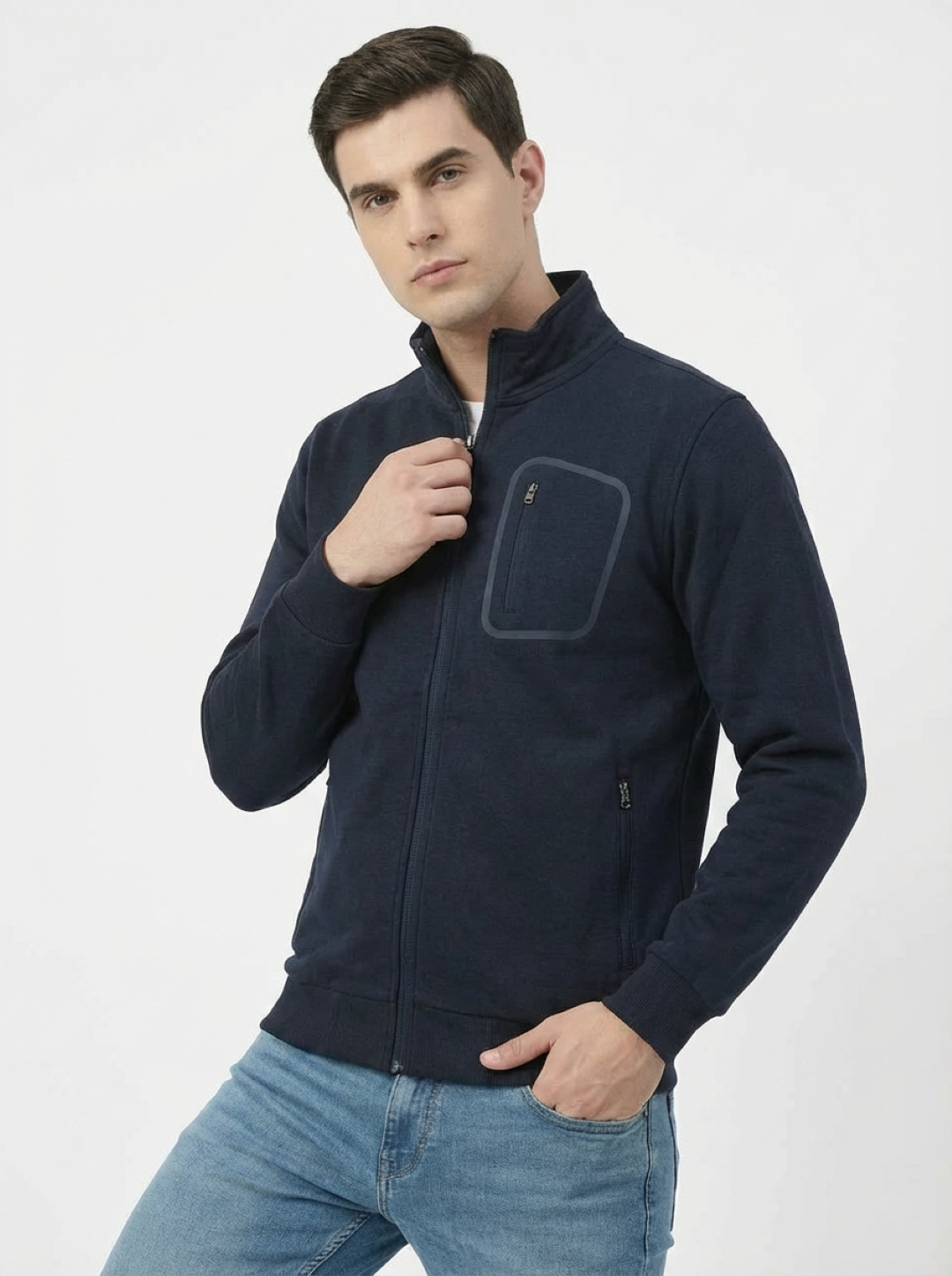 IC Man Zip Jacket Navy