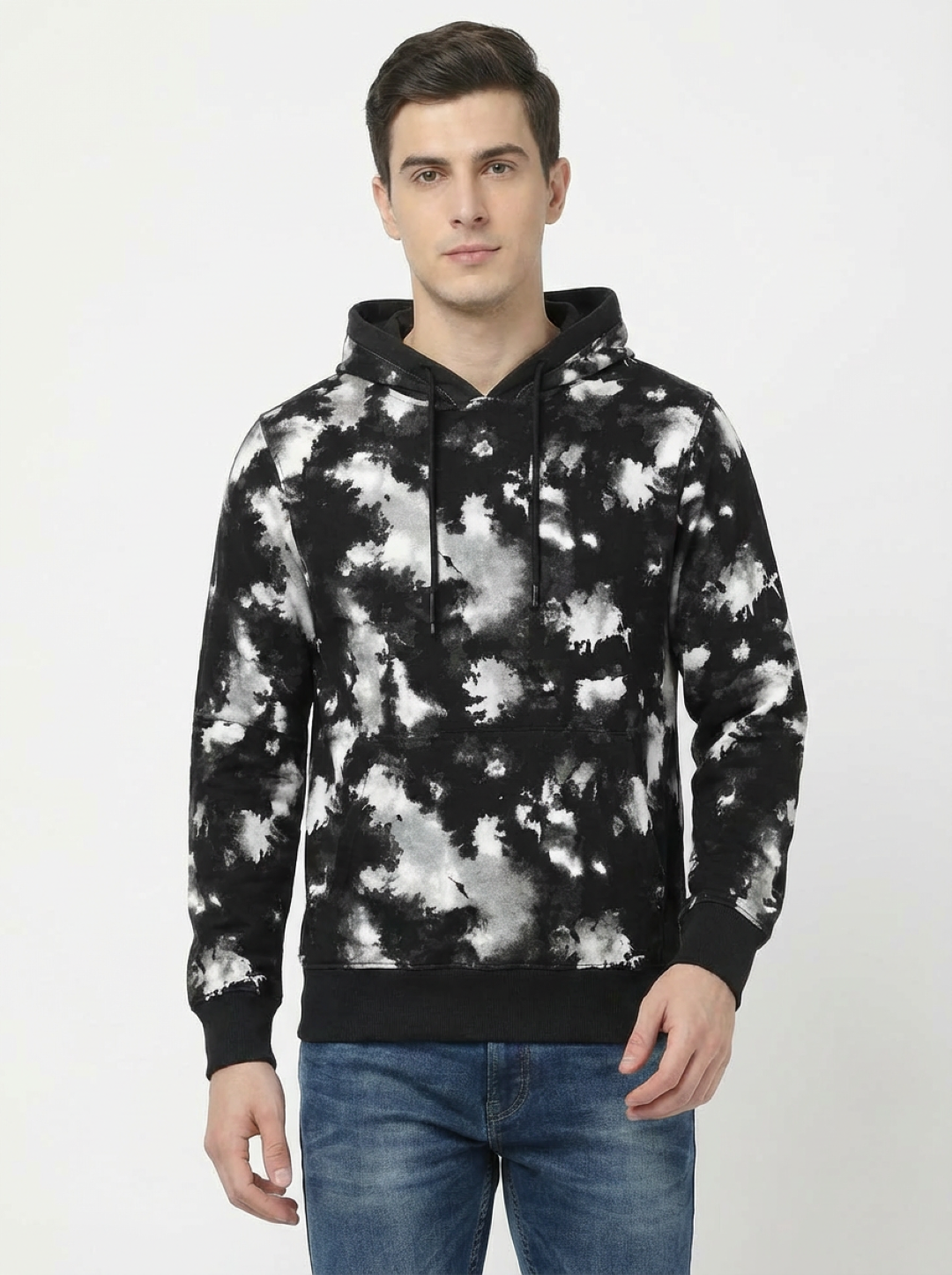 Clyton Man Pullover Hoodie Tie Dye