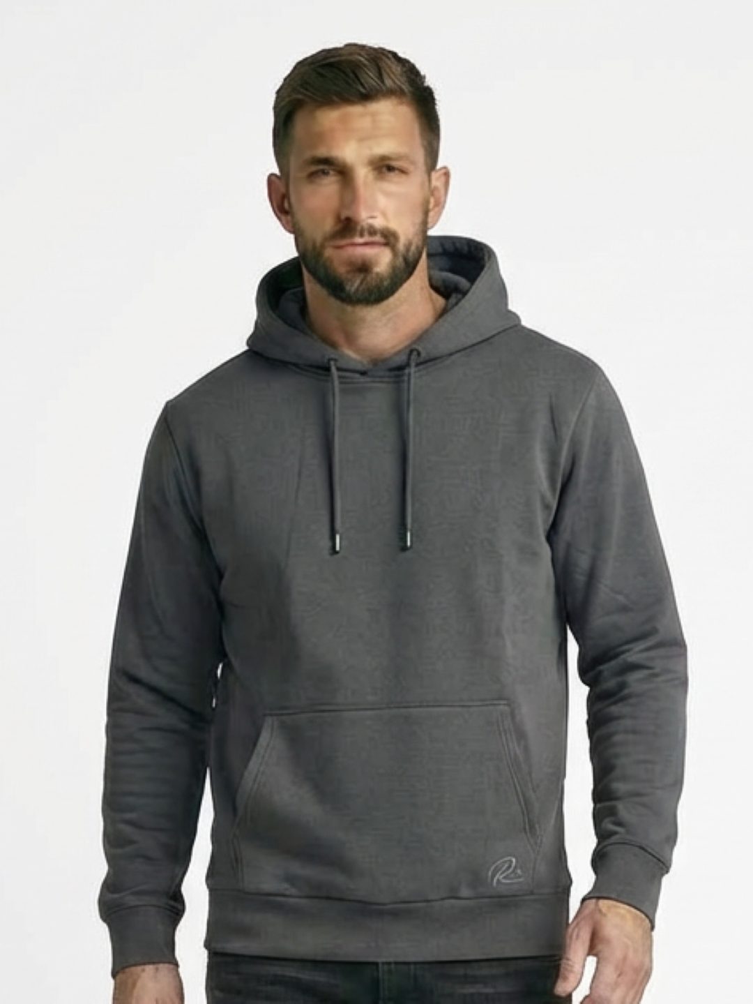 River Island Man Hoodie Sport Grey