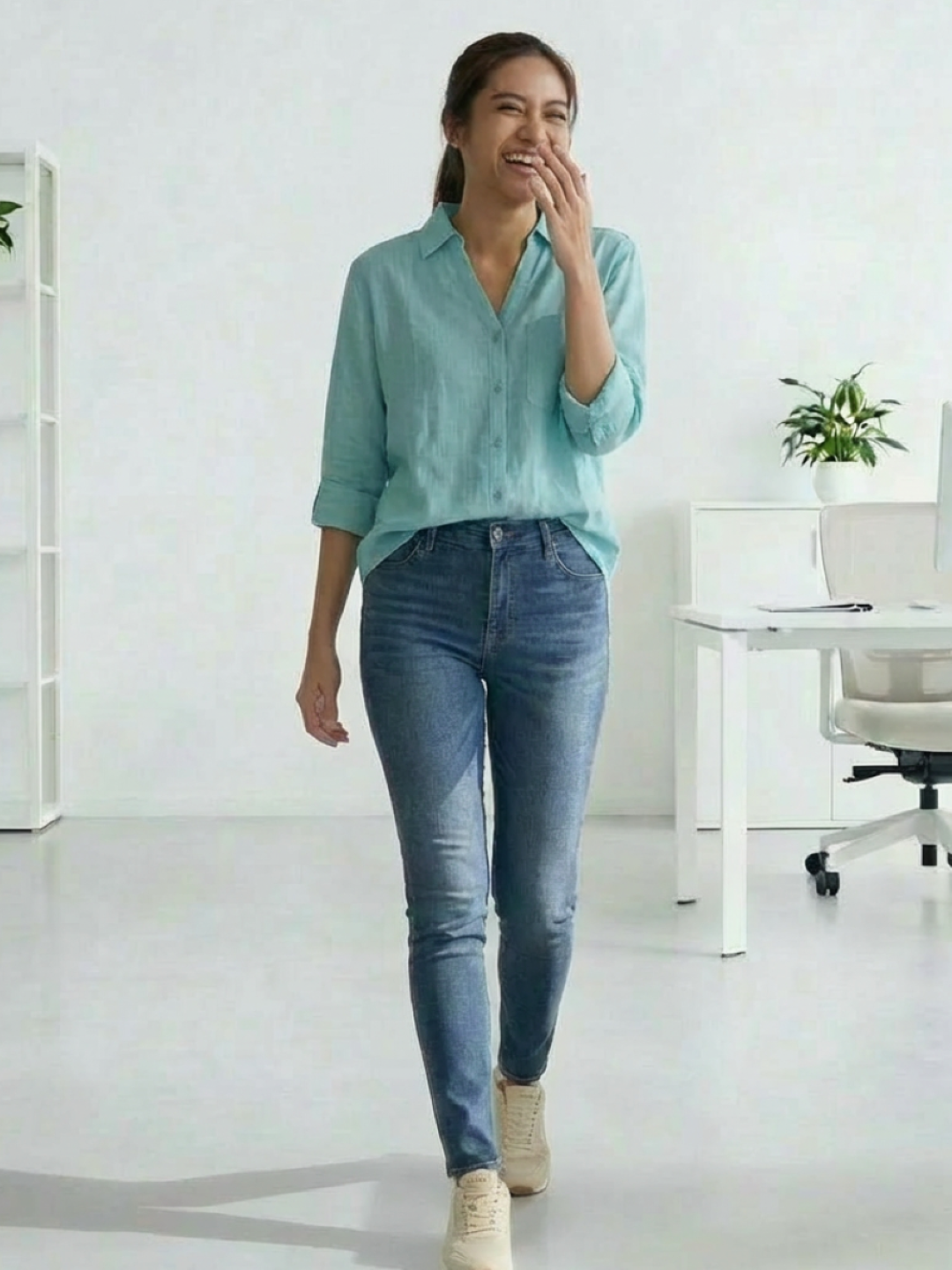 Lefties Ladies Shirt Sea Green