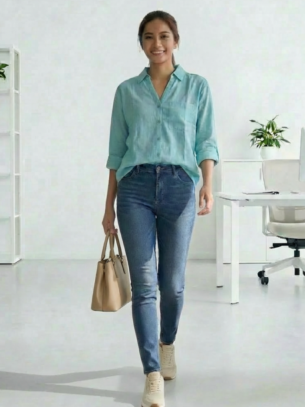 Lefties Ladies Shirt Sea Green