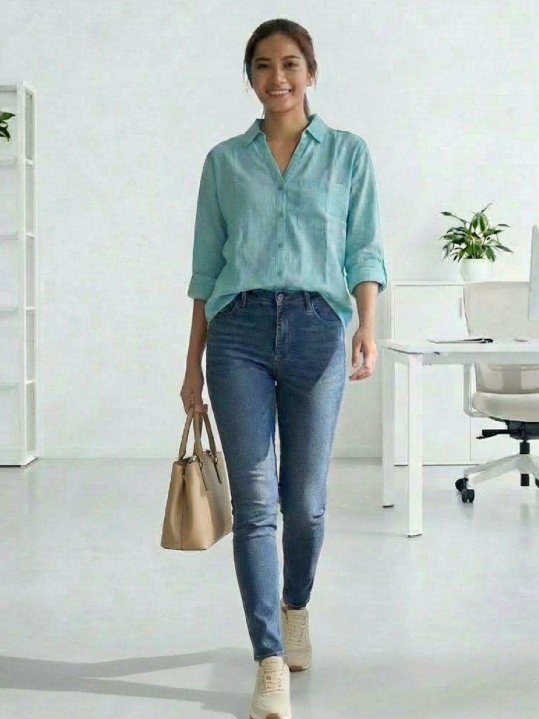 Lefties Ladies Shirt Sea Green