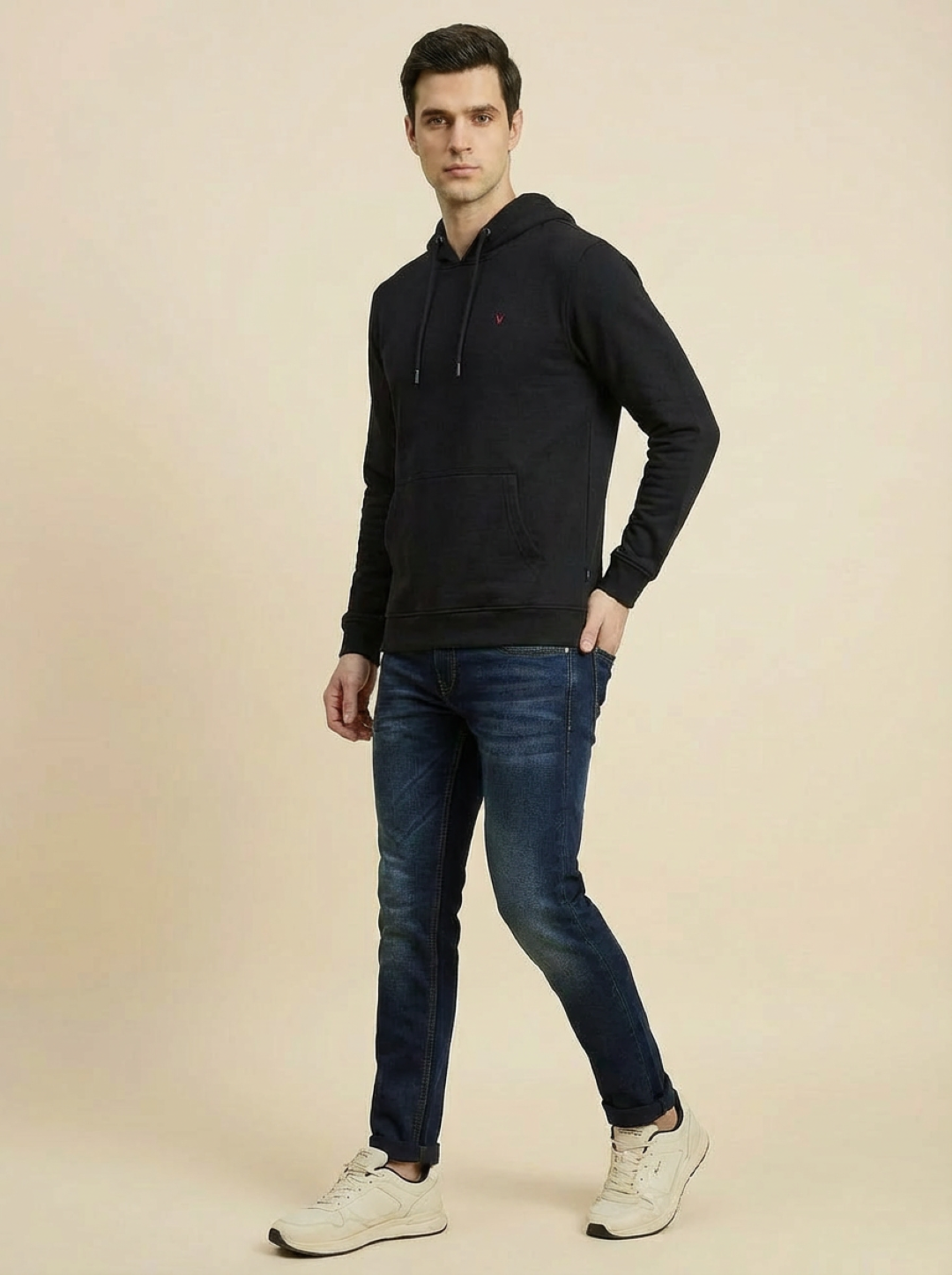 Van Heusen Man Hoodie Black