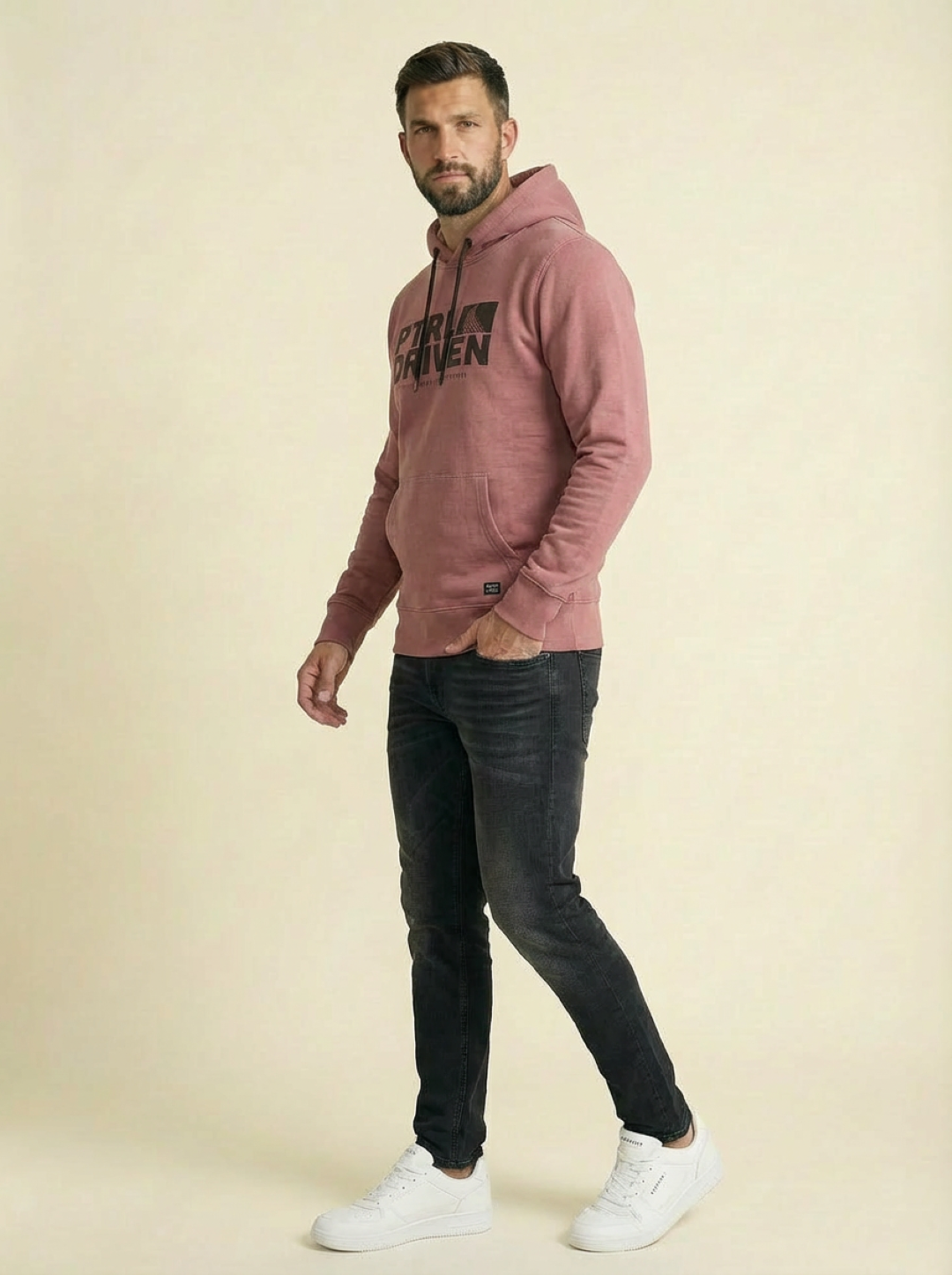 Petrol Man Hoodie Dusty Rose