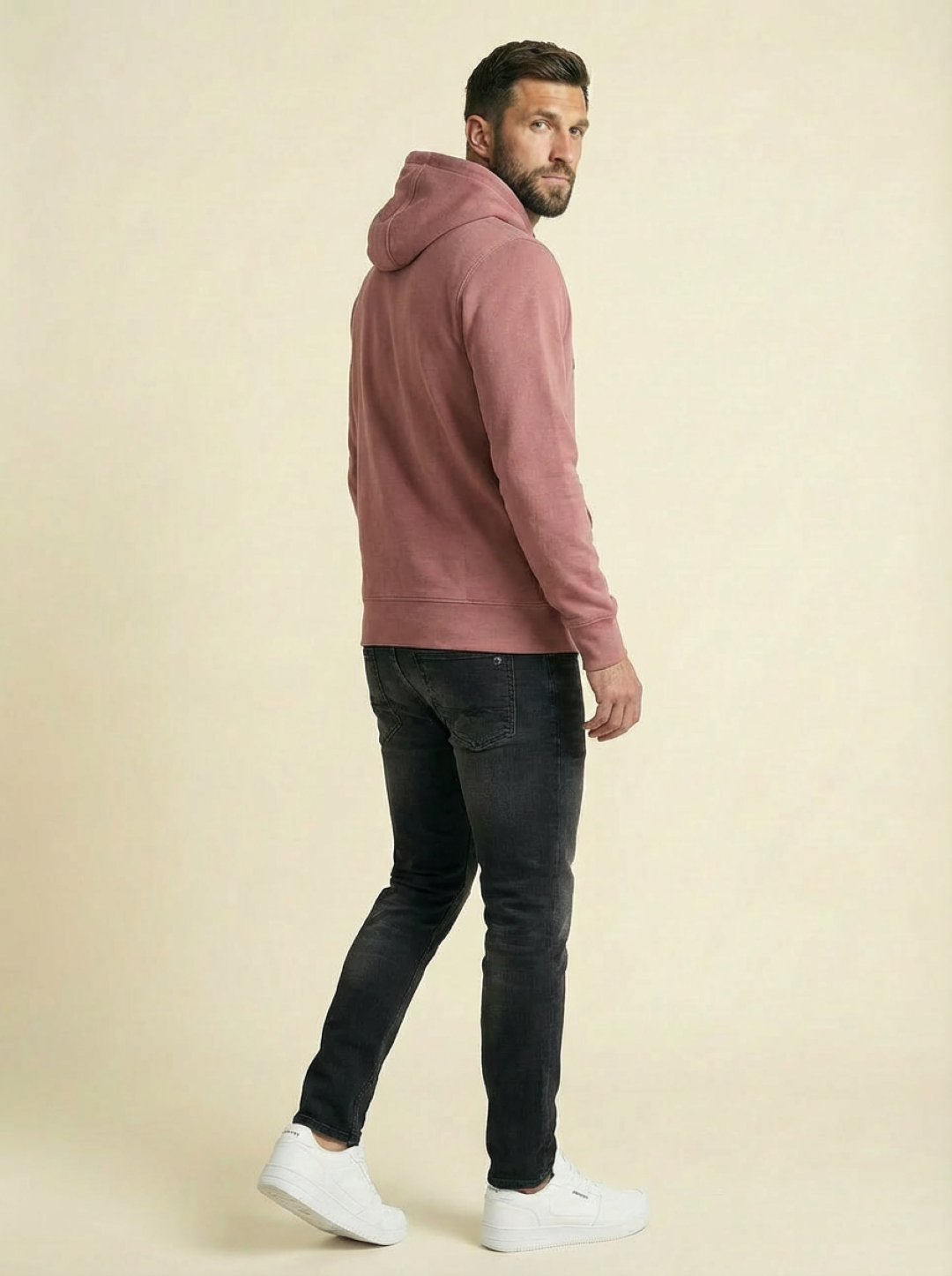 Petrol Man Hoodie Dusty Rose