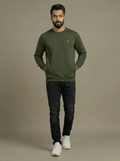 Allen Solly Man Sweatshirt Olive