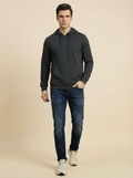 Van Heusen Man Hoodie Grey Navy