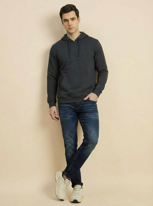 Van Heusen Man Hoodie Grey Navy