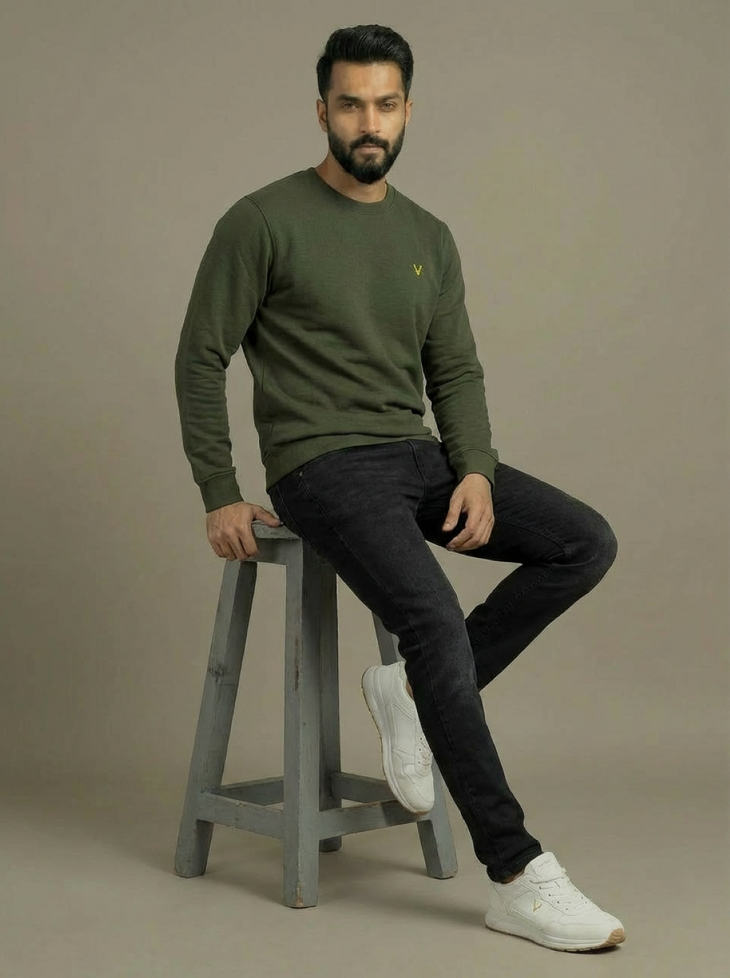 Allen Solly Man Sweatshirt Olive