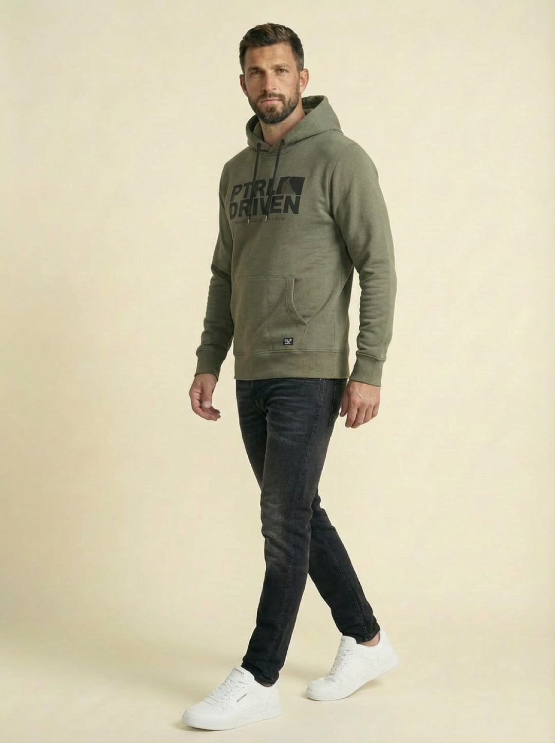 Petrol Man Hoodie Olive