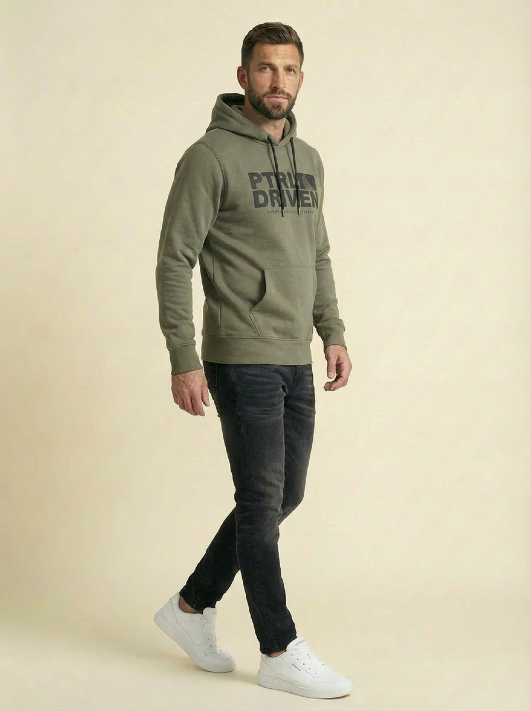 Petrol Man Hoodie Olive
