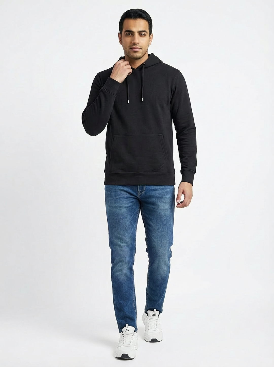 River Island Man Hoodie Black