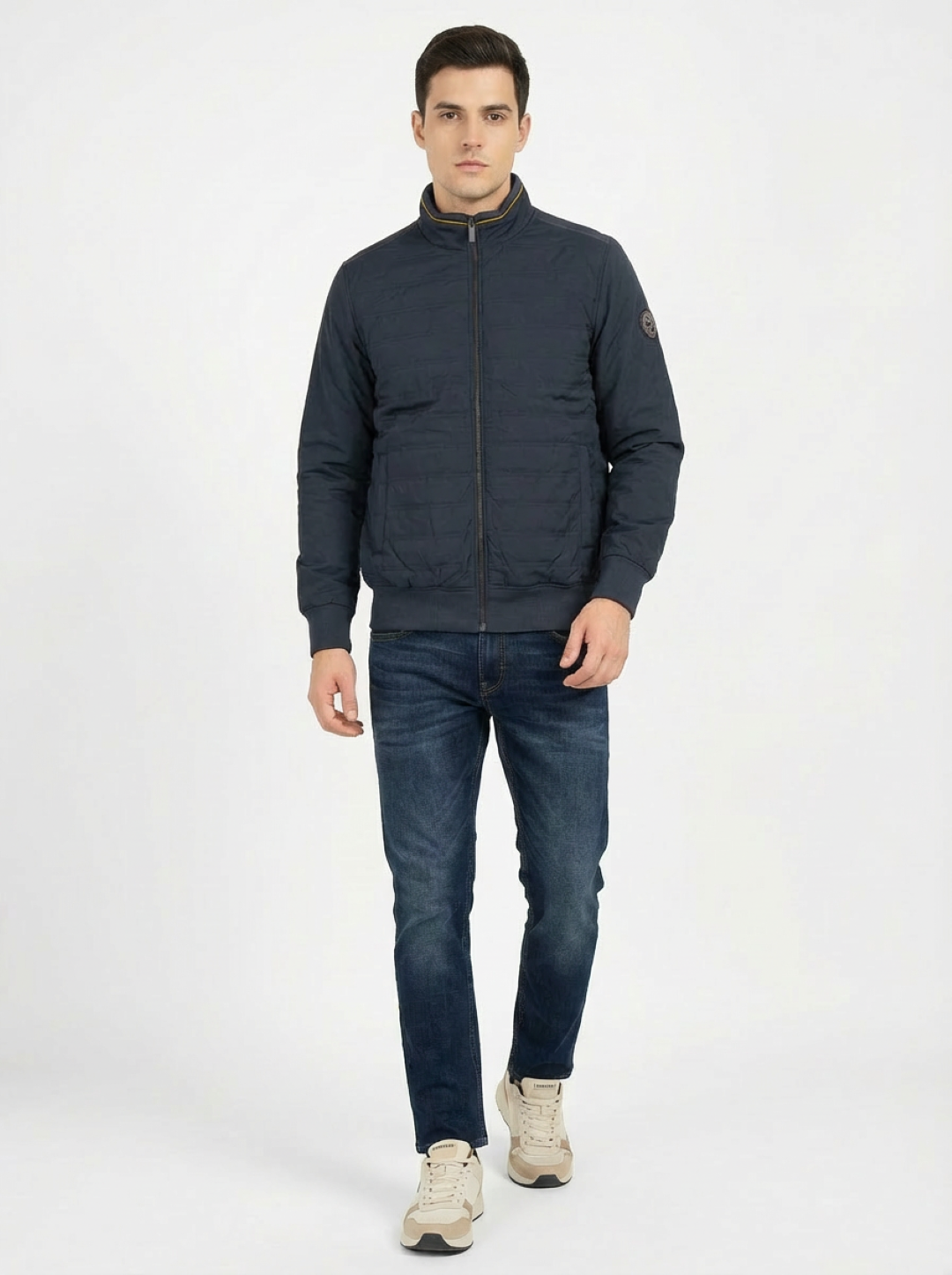 Il Granchio Man Zip Jacket Navy