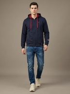 US Grand Polo Zip Man Hoodie Navy