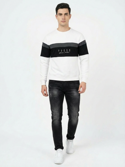 Clyton Man Sweatshirt Cream