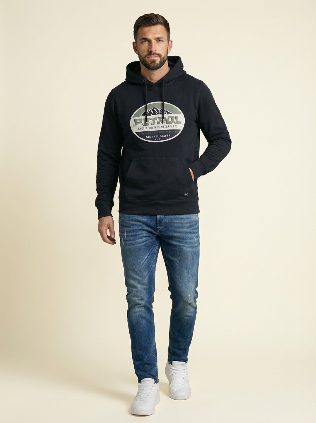 Petrol Man Hoodie Navy