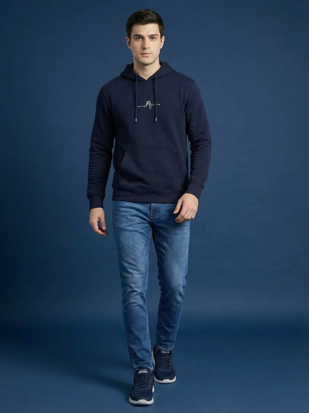 River Island Man Hoodie Black