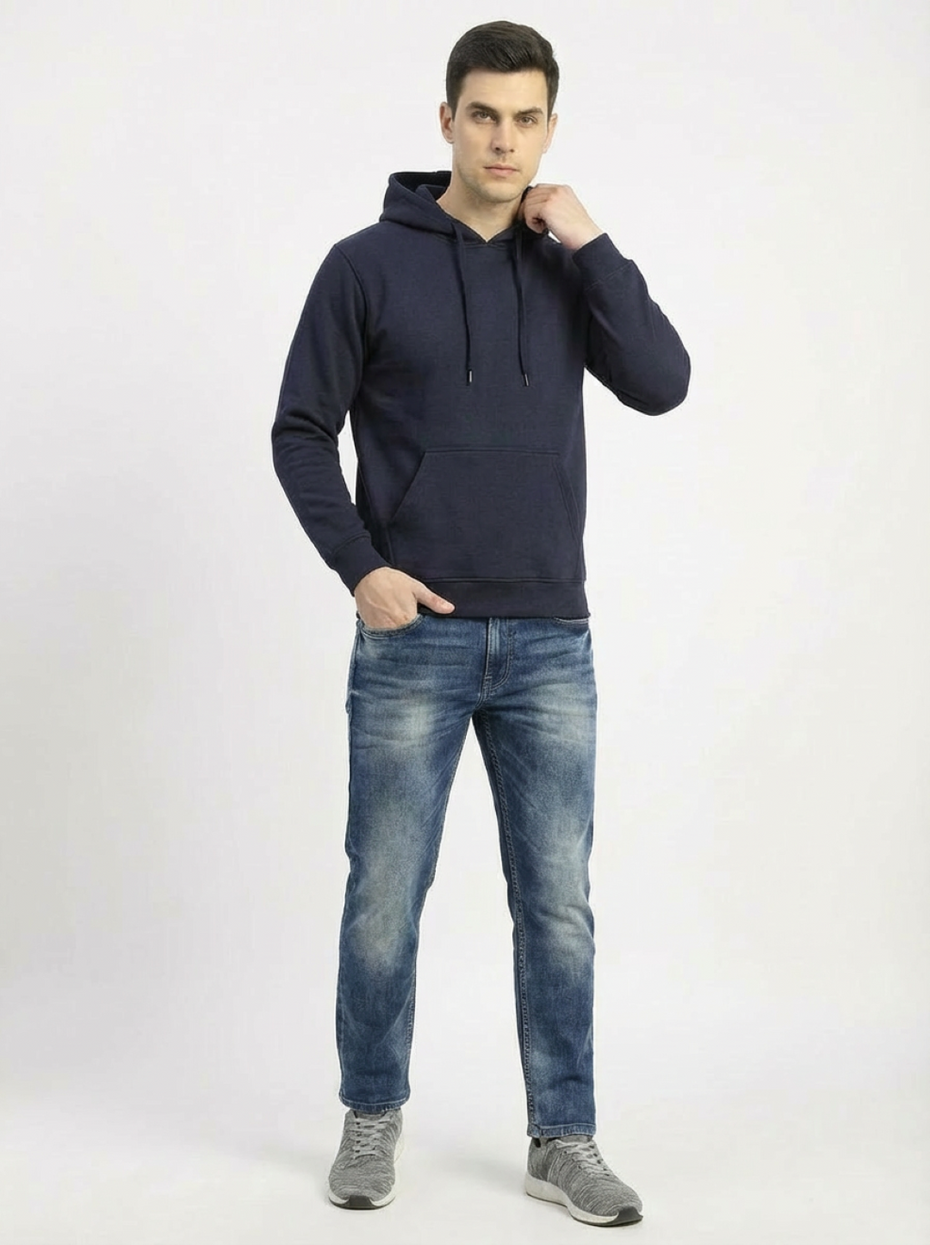 Hero Unisex Hoodie Navy