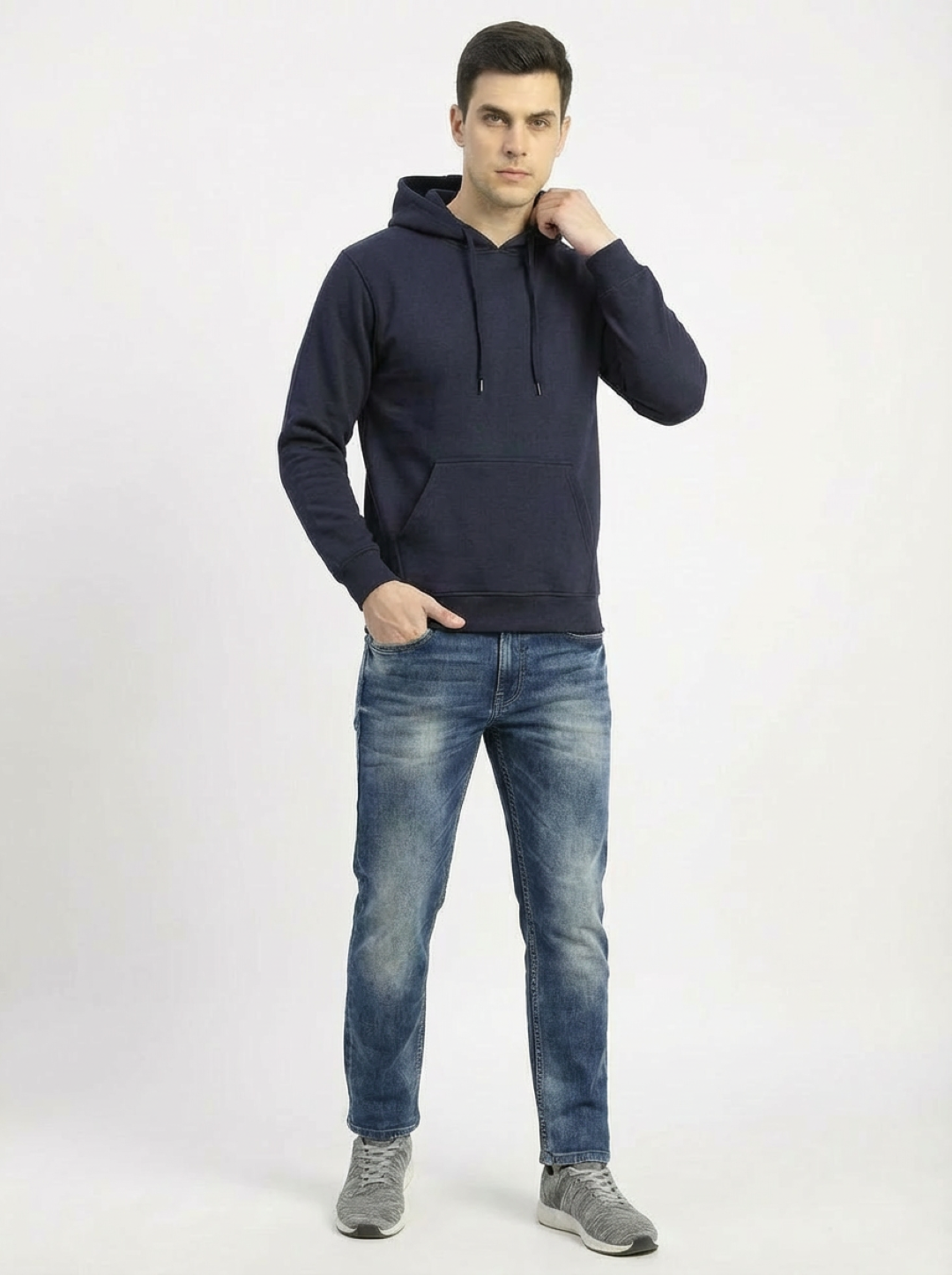 Hero Unisex Hoodie Navy