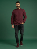 Allen Solly Man Sweatshirt Maroon